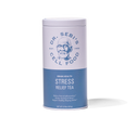 Stress Relief Tea half white & blue tea in can, tea to help you sleep