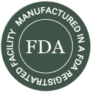 FDA registered facility badge