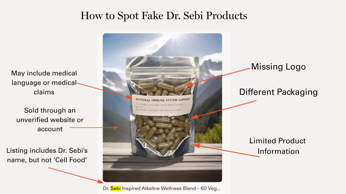 How to Spot Fake Dr. Sebi Products