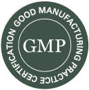 GMP certified manufacturing badge