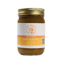 A glass jar of Dr. Sebi's Organic Mango Sea Moss Gel