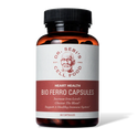 Dr. Sebi's Bio Ferro Capsules bottle for heart health and iron support, 90 capsules.
